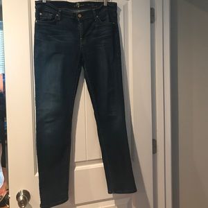 Slim cigarette style jeans 7 for all mankind